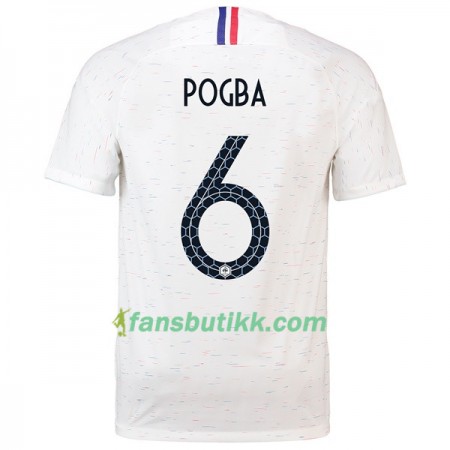 Fotball-VM 2018 Frankrike drakt Pogba 6 Bortetrøye